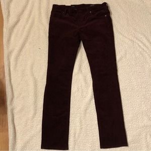 Deep burgundy men’s pants